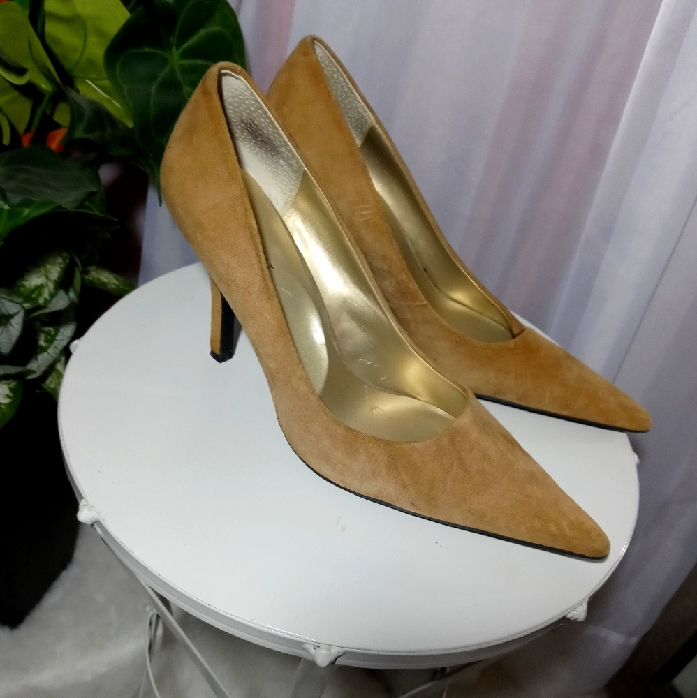 Leather - Upper, Balance - Manmade Material Heels